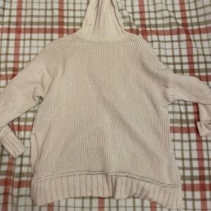 aerie soft white knit turtleneck
